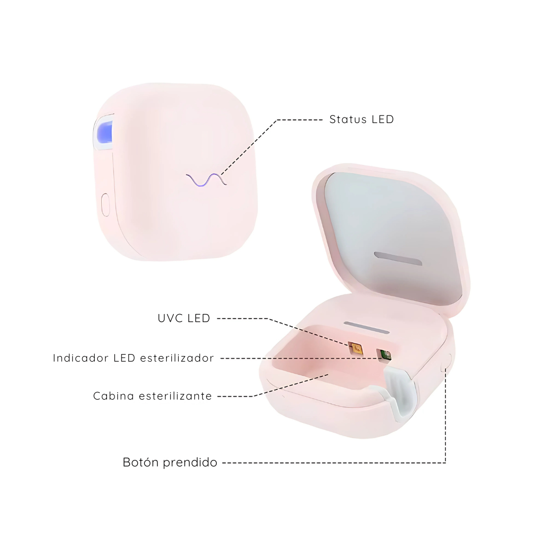 Estuche portátil para cepillo de dientes UV